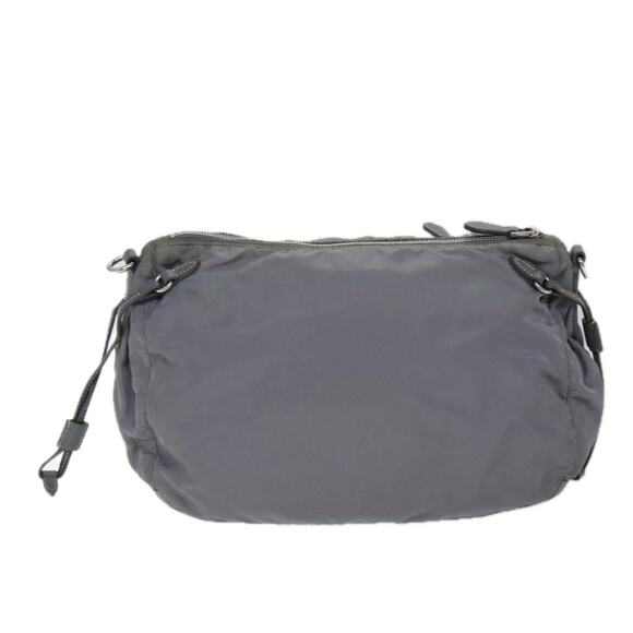 PRADA Shoulder Bag Nylon Gray - Picture 3 of 9